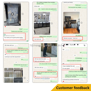 Hiện đại trang trí đá Granite thạch anh đá cẩm thạch gạch ceramic Rack hiển thị WPC UV Board mới nhất nghiêng kim loại đứng cho showroom - Product Image 5