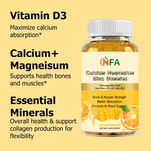 Gomitas de Calcio, Magnesio y Zinc OEM ODM con Vitamina, Calcio y Boro para Mejorar la Densidad Ósea, la Inmunidad, la Energía y el Estado de Ánimo - Product Image 5