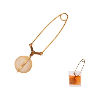 Nhà Máy Bán Buôn Chất Lượng Cao Vàng Lưới Thép Không Gỉ Tea Infuser