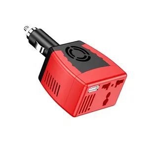 새로 자동차 플러그 어댑터 150w 충전기 12V ~ 220V 자동차 전원 인버터 USB 2.1A 자동차 담배 라이터 전력 변환기