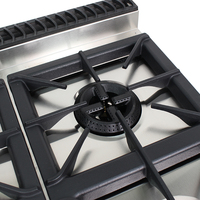 Cuisinière à gaz standard 6 brûleurs Bochange BGH-997A 6 brûleurs en acier inoxydable avec four 32,1 KW Fabriqué dans le Guangdong