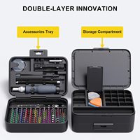 Mini-jeu de tournevis de précision en acier inoxydable avec embouts codés par couleur, pinces et outils de démontage, boîte de rangement pour réparation de téléphones