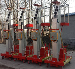 6 - 10 mètres, chargement 100Kg. Mini ascenseurs portables pour hommes. Ascenseur électrique en alliage d'aluminium. Ascenseur à mât unique - Product Image 6