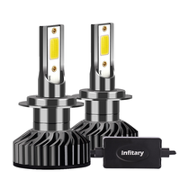 Ampoules LED pour voiture H1 H3 H4 H7 H11 9005 9006, prix d'usine Infitary, puces COB 12V 6500K