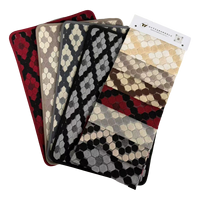 Nouveau produit : Tissu de moquette jacquard hydrofuge en rouleau, 350g, polyester, résistant aux taches, pour salle à manger, couloir, véranda