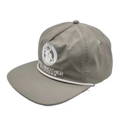Goedkope Custom Vijf Panel Waterdichte Nylon Loopkap, Ongestructureerde 5 Panel Custom Touw Snapback