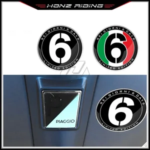Adesivo Numero 6 per Accessori Scooter <span class=keywords><strong>Vespa</strong></span> Serie 2 Sei Giorni <span class=keywords><strong>GTS</strong></span> <span class=keywords><strong>300</strong></span> 250 300ie Sprint 50 150 - Product Image 2