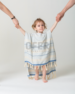 Hooded Pestemal Turkish <b>Towel</b> Beach Pool Poncho for All Sizes Cotton Castle Green Surfer <b>Towel</b> <b>Changing</b> Clothes for Adult Kids - Product Image 6