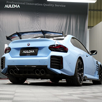 Aulena Design Diffuseur de pare-chocs arrière en carbone sec Spoiler Wing Canards arrière Kit de carrosserie universel de style OEM pour BMW M2(G87)