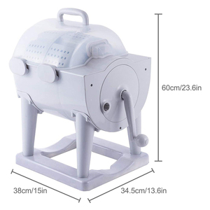 Machine <span class=keywords><strong>à</strong></span> laver manuelle lavage et déshydratation tout-en-un, <span class=keywords><strong>manivelle</strong></span> Portable, Mini <span class=keywords><strong>lave</strong></span>-<span class=keywords><strong>linge</strong></span> pour dortoir, maison, voyage - Product Image 4