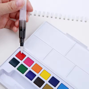 Keep Smiling, <span class=keywords><strong>peinture</strong></span> aquarelle solide soluble professionnelle non toxique, 18 couleurs, ensemble de <span class=keywords><strong>peinture</strong></span> aquarelle portable pour étudiants et artistes - Product Image 6