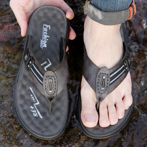 Sandalias de Playa para Hombre, con Punta Abierta, Suela de Goma Antideslizante, Parte Superior Sintética, Entresuela de EVA, Zapatos de Agua para Exteriores - Product Image 4