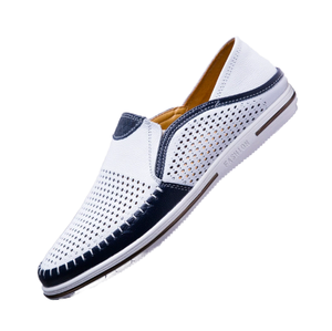 Chaussures plates classiques pour hommes, légères, durables, respirantes, ajourées, pour la marche, la conduite et les affaires, printemps-été - Product Image 1