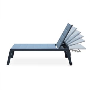 Fauteuil solaire <span class=keywords><strong>matelassé</strong></span> en aluminium, 6 réglable, de haute qualité, offre spéciale - Product Image 3