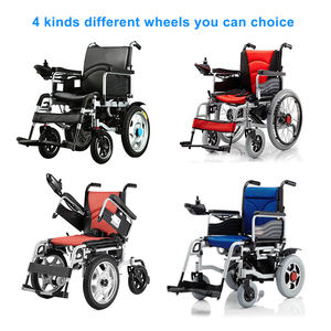 Silla eléctrica plegable de acero para <span class=keywords><strong>ancianos</strong></span> y adultos, silla de ruedas motorizada para discapacitados, suministros para el cuidado de la salud, BC-ES660, 24 pulgadas - Product Image 6