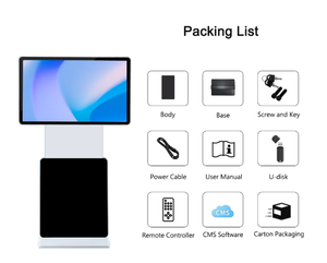 Thông minh trong nhà thương mại <span class=keywords><strong>LED</strong></span> hiển thị Máy quảng cáo kỹ thuật số biển thông minh điều khiển từ xa cho xoay trong nhà hiển thị - Product Image 2