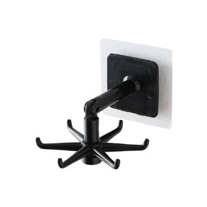 360-Degree Rotating Multifunctional PlasticHook Six-Claw Seamless Household Punch-Free Sticky <b>Hooks</b> Kitchen Bathroom - Product Image 5