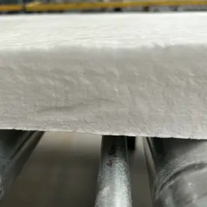 1260 1430c seramik elyaf battaniye 100mm kalınlığında yüksek yoğunluklu su geçirmez yalıtım alüminyum Silicate seramik battaniye
