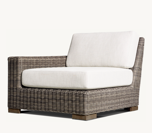 Modern Luxury All Weather Patio Garden Hotel Pool <b>Rattan</b> Sets Outdoor Furniture Hand Woven Modular U-<b>Sofa</b> Chaise Sectional - Product Image 2