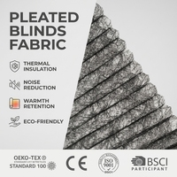Store en tissu alvéolé monocellulaire en polyester, avec cordon à billes intégré, personnalisable, de haute qualité, écologique, durable, double couche