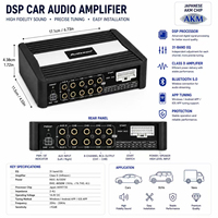 Fabrika Dsp Ses İşlemcisi 8 Kanal 4 Kanal Araç Amfisi ile Kaliteli Araç Stereo Ses Sistemi 31 Bantlı Ekolayzır