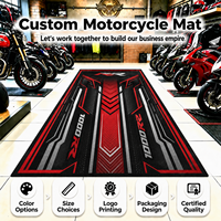 Motorradmatte |   Dicke Gummi-Unterlegmatte für Motocross, Langlebige Rennmatte für Outdoor-Rennveranstaltungen und Team-Wartungsarbeiten