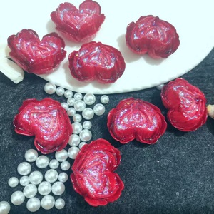 DIY llavero hecho a mano horquilla accesorios de joyería Tie-Dye <span class=keywords><strong>Love</strong></span> Rose Brush Crystal Ore Card [36*29mm] resina para el Día de San Valentín - Product Image 6