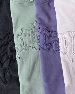 Sweat-shirts personnalisés en coton 350 g/m² pour hommes, sweat-shirt surdimensionné, broderie personnalisée, impression de logo vierge pour unisexe, doublé - Product Image 3