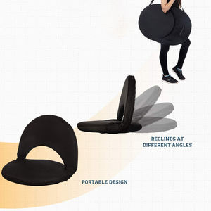 Siège de stade pliable portable personnalisé avec dossier, chaise de camping légère pour les sports de plein air, les concerts, la pêche et les pique-niques - Product Image 2