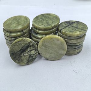 Piezas de Piedra Redondas Pulimentadas Xiuyu, Materiales Circulares para Suplementos de Salud, Decoración del Hogar, Claridad 98, Tr-50-Ysp - Product Image 1