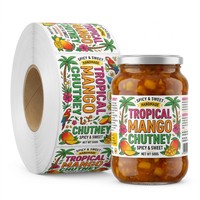 Étiquettes autocollantes découpées sur mesure en vinyle brillant, résistantes aux rayures et aux UV, pour pots alimentaires, miel, confiture, emballages de boissons gazeuses