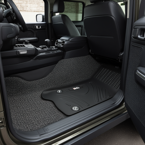 Tapis de sol de voiture Mkr Tpe noirs, 3 pièces, pour Jeep Wrangler Jl 4 portes, accessoire intérieur toutes saisons - Product Image 2