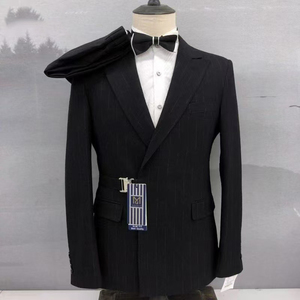 2024 người đàn ông của bộ chất lượng cao Slim đôi lỗ thông hơi đỉnh ve áo tiệc cưới phù hợp với quý ông kinh doanh phù hợp với cho nam giới - Product Image 3