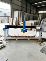 Machine de découpe à pont à cinq axes ZEUS pour granit et marbre, scie CNC 5+3, caméra HD, moteur, boîte de vitesses, pompe, roulement, moteur 15+7.5kW