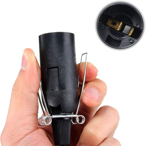 E14 Muối Đèn Cáp Với Chuyển Đổi 180Cm Dây Màu Đen Chủ Ổ Cắm Dây Thay Thế Dây Điện Cho Himalaya Pha Lê Đá Đèn - Product Image 2