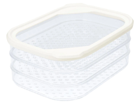 Boîte de rangement pour charcuterie empilable de qualité alimentaire supérieure, 3 couches, récipient de stockage pour charcuterie au réfrigérateur