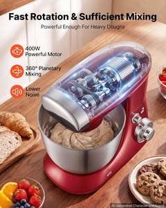 Professional Stainless Steel Automatic Stand <b>Mixer</b> 6 Speed 5L Dough Kneader for Baking Cakes and <b>Bread</b> Food <b>Mixers</b> - Product Image 2