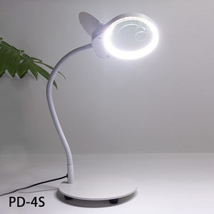 Lampu Pembesar Meja dengan Selang Logam Panjang yang Dapat Disesuaikan untuk Membaca atau Memperbaiki Perangkat Elektronik, Dilengkapi Lampu LED - Product Image 1