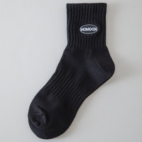 Chaussettes avec logo brodé Chaussettes de qualité en coton et polyester Design personnalisé Chaussettes de cheville pour hommes et femmes Sport Crew