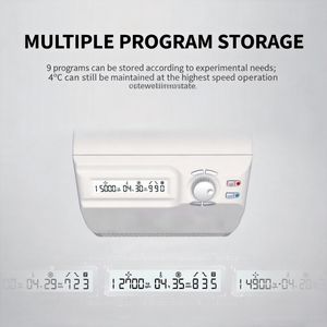 Centrífuga criogênica de microescala de alta velocidade para laboratório, com armazenamento multiprogramável eficiente. - Product Image 3