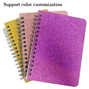 Carnet à spirales B5/A4 avec couverture en cuir/PVC/tissu brillant et pailleté pour les coordinateurs <span class=keywords><strong>d</strong></span>'événements, les thèmes de fête, la <span class=keywords><strong>d</strong></span>écoration et l'enregistrement - Product Image 2