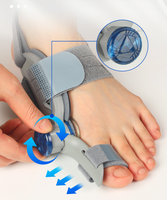 Correcteur d'hallux valgus à bouton réglable pour soulager l'hallux valgus