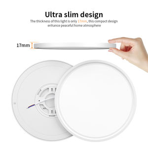 <span class=keywords><strong>Kooman</strong></span> Lighting 15 pouces 3600LM Plafonniers LED encastrés 5CCT Plafonnier plat à surface ronde mince sélectionnable - Product Image 4