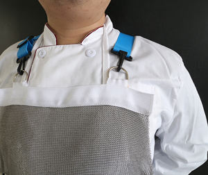 60*80cm Stainless Steel Apron Cut Resistance Chain <strong>Mail</strong> Apron Butcher Meat <strong>Processing</strong> Personal Protective <strong>Equipment</strong> - Product Image 4