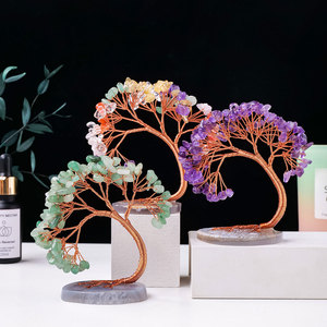 Cây pha lê thạch anh tím tự nhiên bán buôn, đá cuội pha lê, cây đuôi phượng, thạch anh hồng, đồ thủ công trang trí nhà cửa - Product Image 6