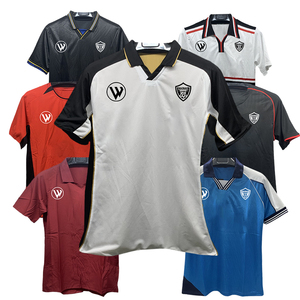 Venta al por mayor Tailandia Retro Jersey 100% Poliéster Fútbol Jersey Fútbol Club Fútbol Uniforme Vintage Fútbol Wear - Product Image 4