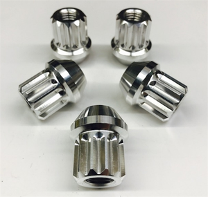 Werkseitig niedriger Preis 1/2 "-20 7/16"-20 M12 * 1, 5 M14 * 1,5 Aluminium <span class=keywords><strong>Billet</strong></span> 12-Punkt-Radmuttern - Product Image 4