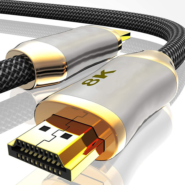 Ultra HD 8K for HDMI 2.1 Cable High-Speed 48GBPS Gold-Plated Zinc Alloy 60Hz for TV and Projector
