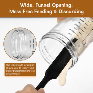 Sauerteig-Starter-Set – Spatel, Glasabdeckung, Thermometer, Fütterungsband mit Datumsmarkierung, Sauerteig-Starterglas für Bäcker - Product Image 4