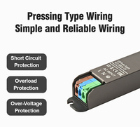 Alimentation électrique à découpage ultra-mince IP44 pour intérieur, entrée CA 12V 24V 200W, driver LED super fin et étroit